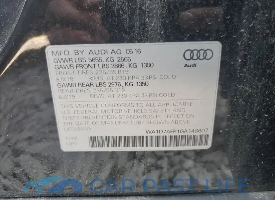 WA1D7AFP1GA146607# 12
