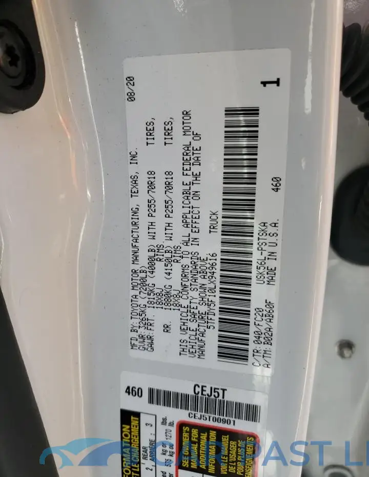 5TFDY5F10LX949616# 12