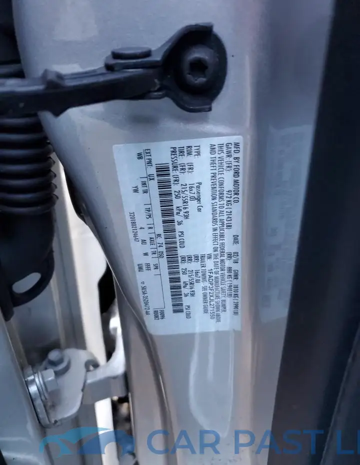 1FADP3F2XJL271550# 12
