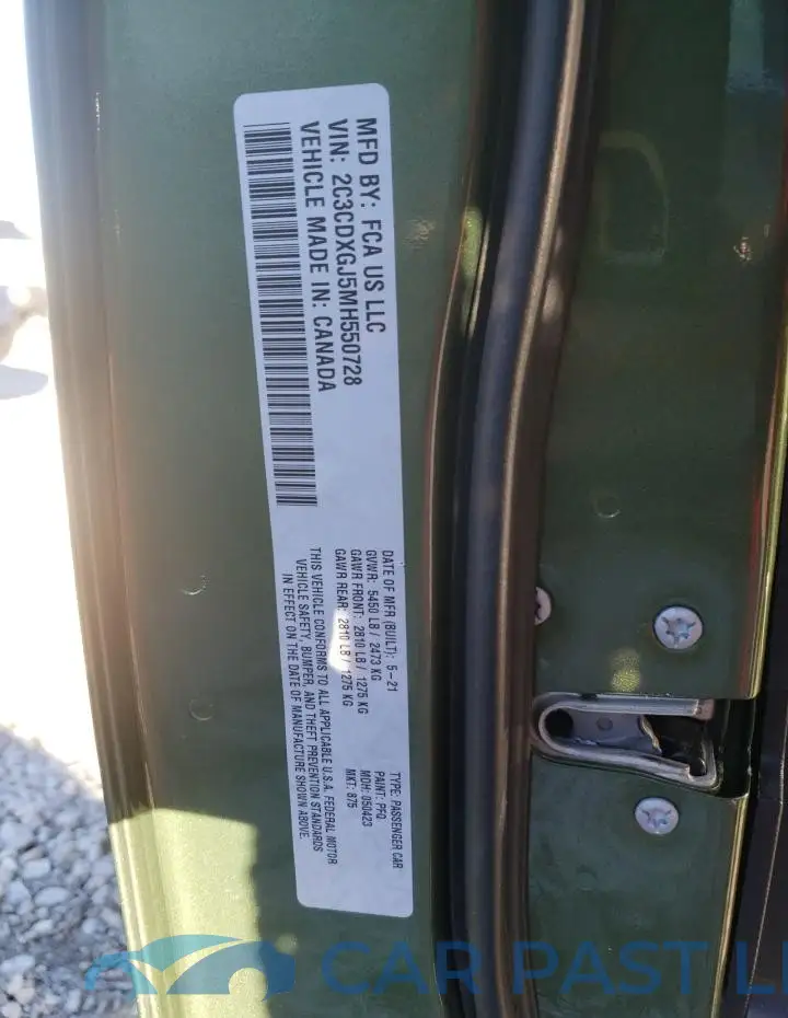 2C3CDXGJ5MH550728# 12