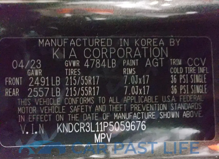 KNDCR3L11P5059676# 13