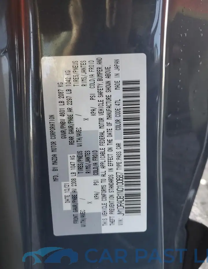 JM1DRADB1N0100687# 12