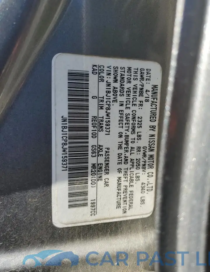 JN1BJ1CP8JW159371# 14