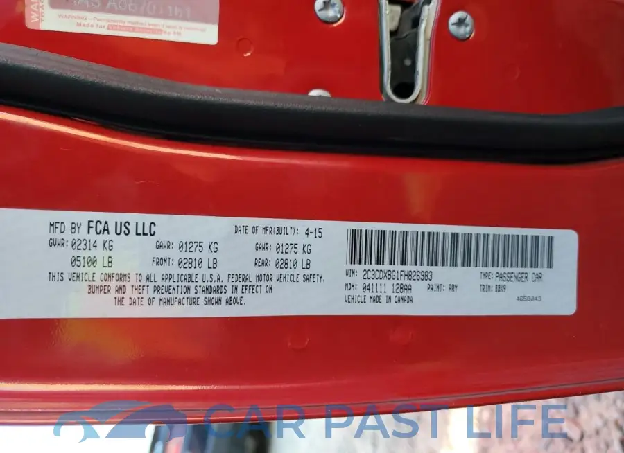 2C3CDXBG1FH826983# 13