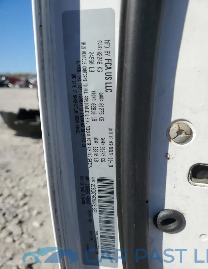 2C3CDZAG3KH751923# 13
