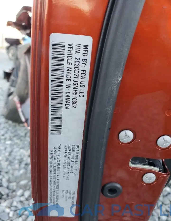 2C3CDZFJ6MH510302# 12