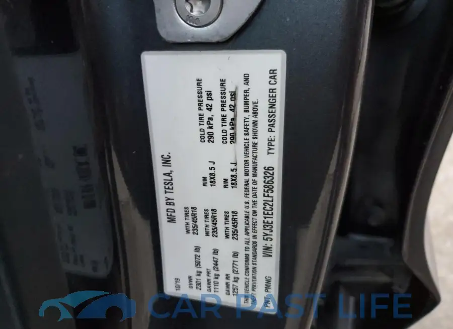 5YJ3E1EC2LF586326# 13