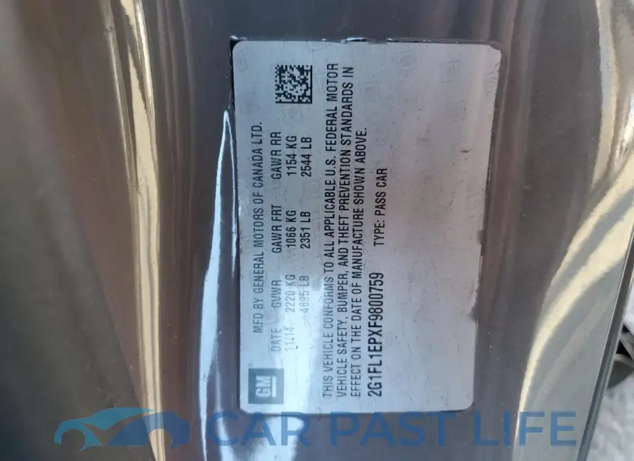 2G1FL1EPXF9800759# 12