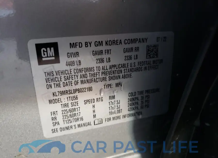 KL79MRSL0PB022180# 14