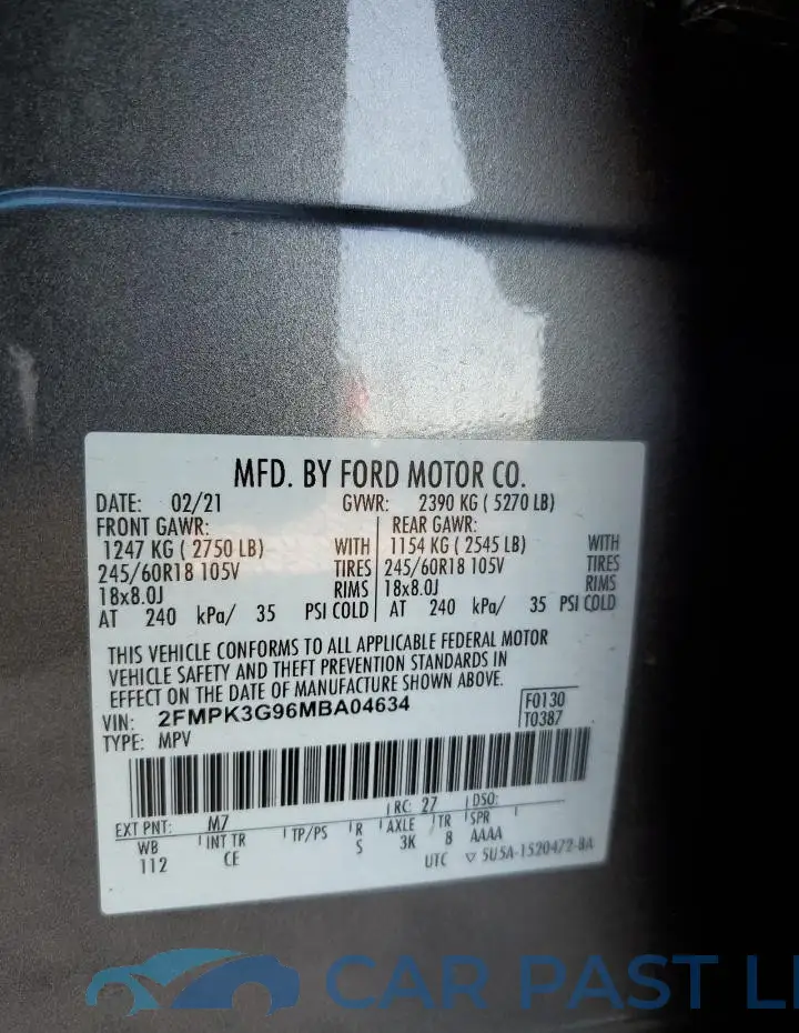 2FMPK3G96MBA04634# 13