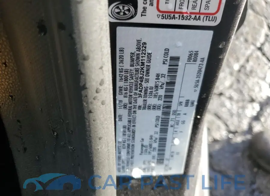 3FADP4BJ2KM112329# 12