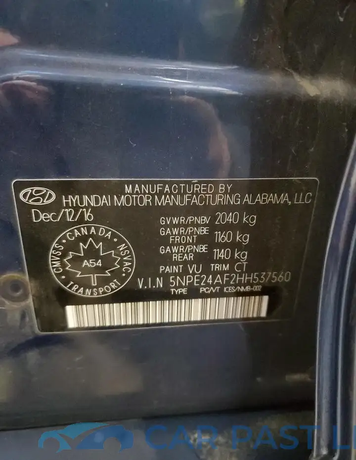5NPE24AF2HH537560# 13