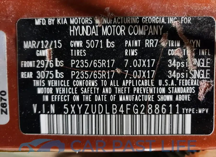 5XYZUDLB4FG288611# 14