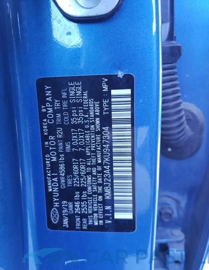 KM8J23A47KU947304# 12