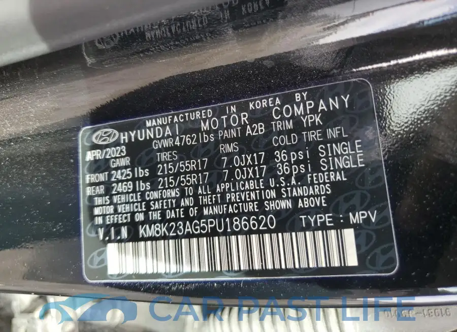 KM8K23AG5PU186620# 12