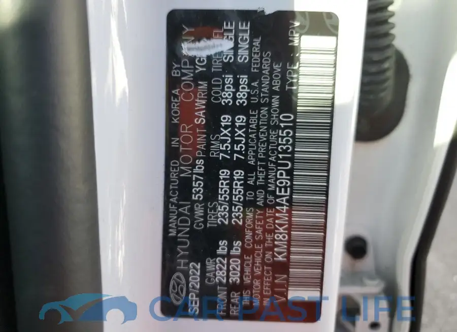 KM8KM4AE9PU135510# 13