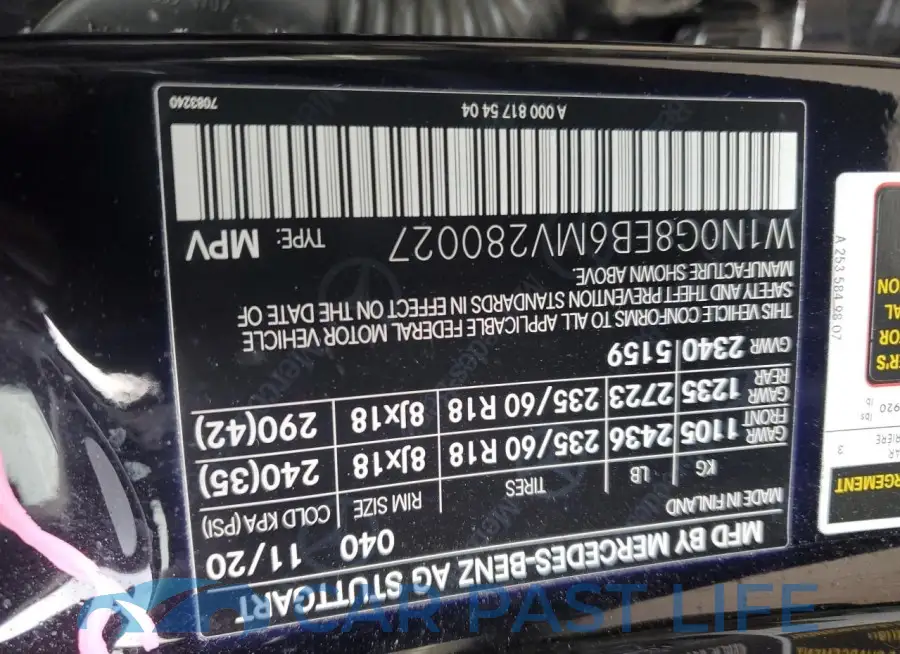 W1N0G8EB6MV280027# 12