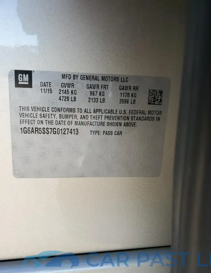 1G6AR5SS7G0127413# 13