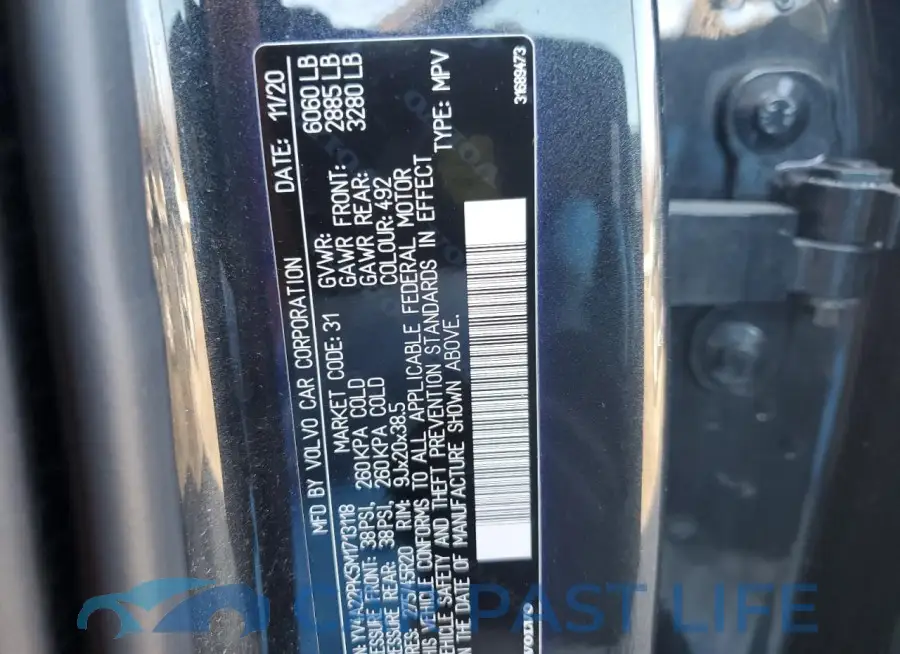 YV4A22PK5M1713118# 12