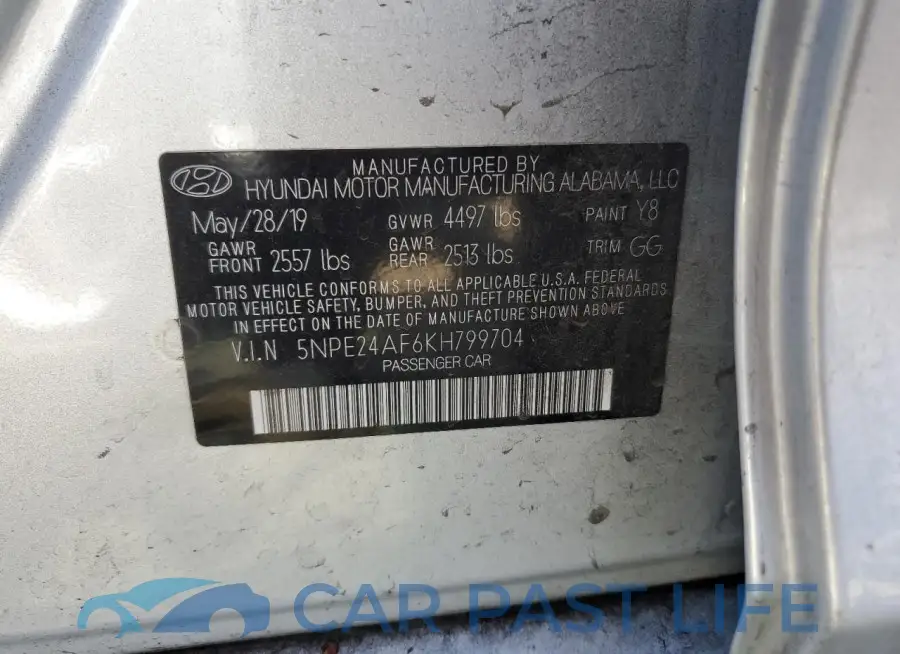 5NPE24AF6KH799704# 12
