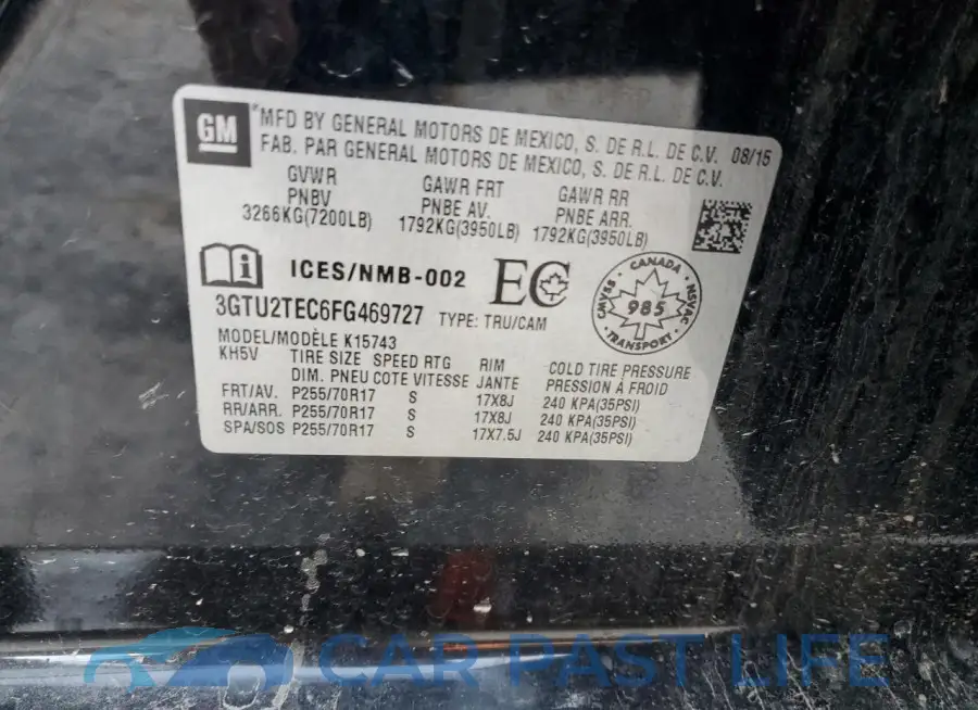 3GTU2TEC6FG469727# 13