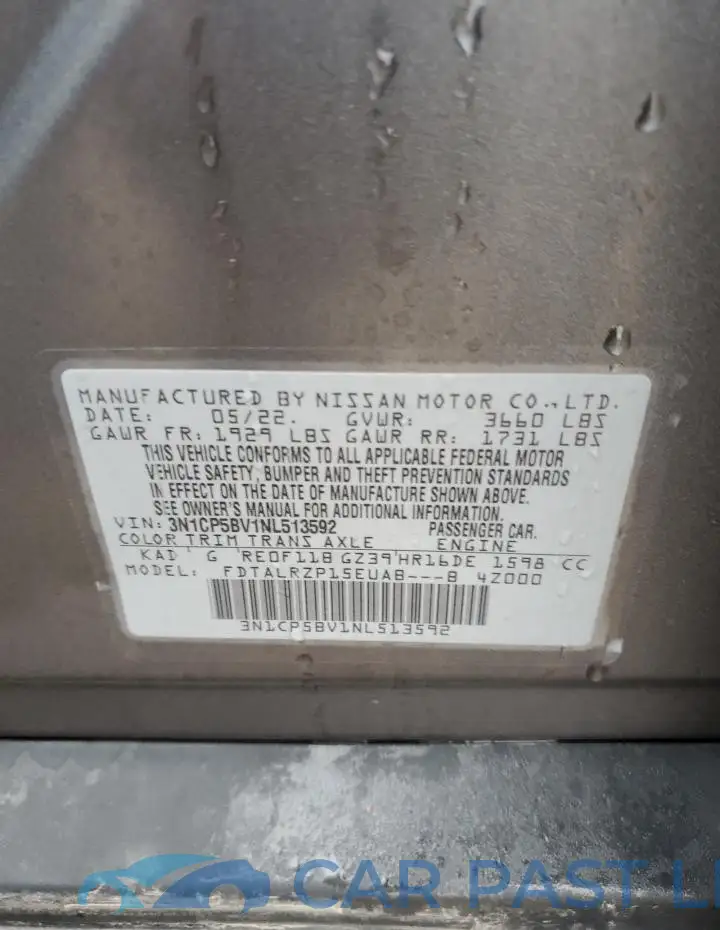 3N1CP5BV1NL513592# 13