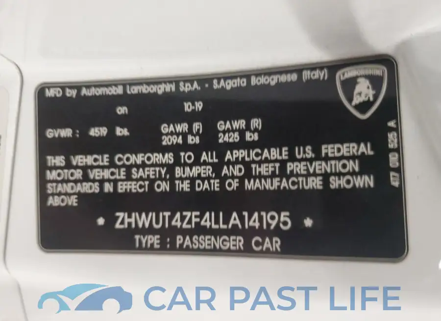 ZHWUT4ZF4LLA14195# 12
