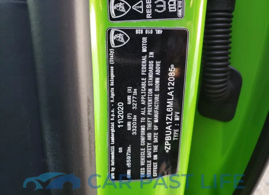 ZPBUA1ZL6MLA12085# 12