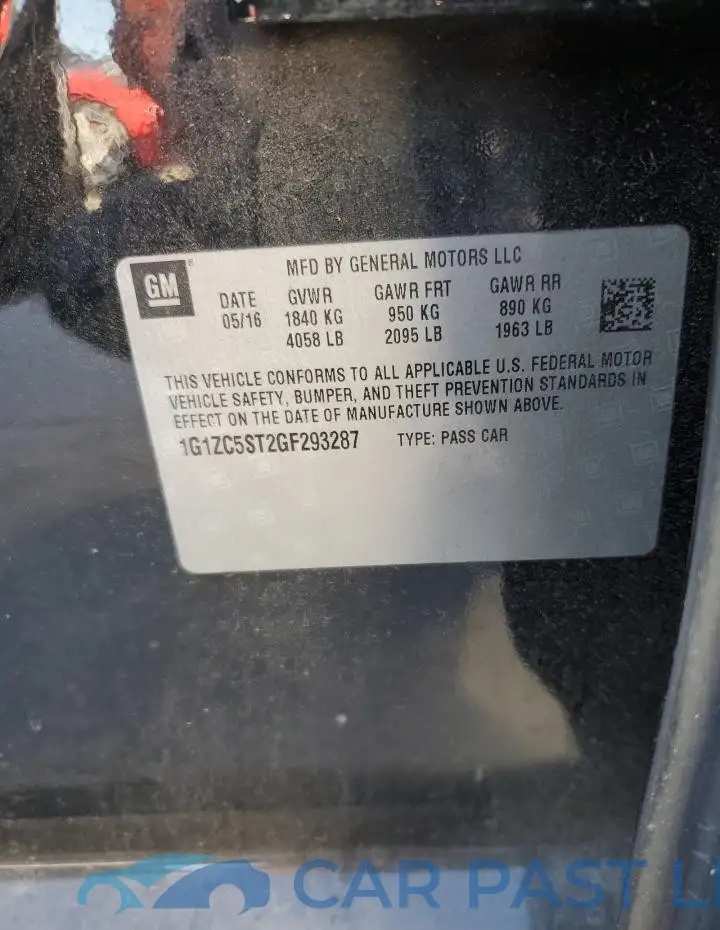 1G1ZC5ST2GF293287# 12