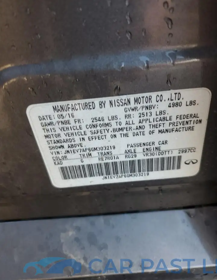 JN1EV7AP6GM303219# 12