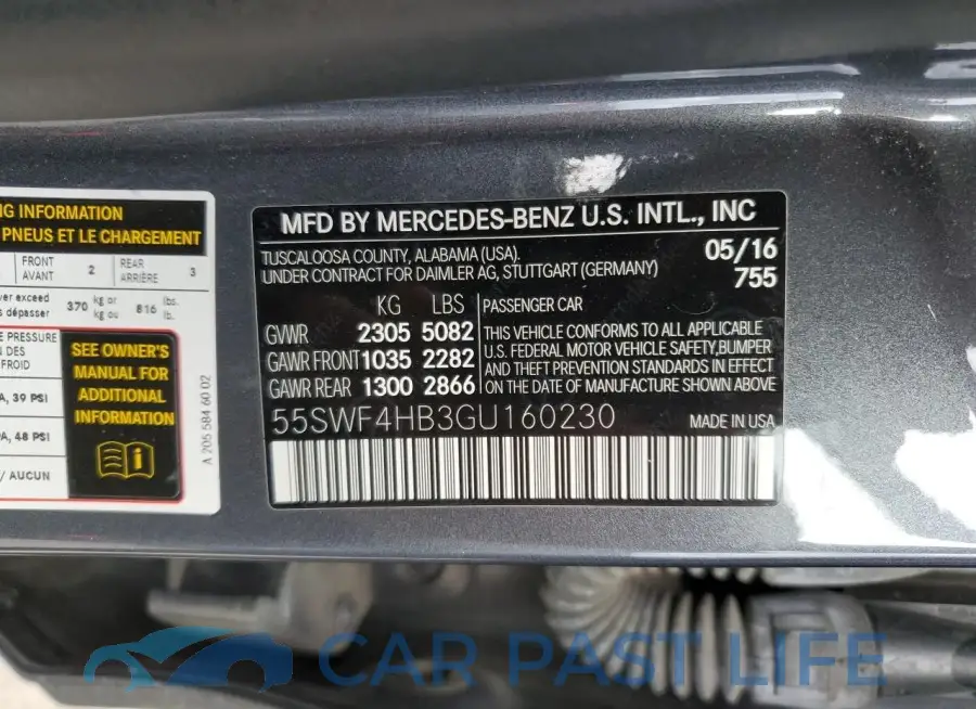 55SWF4HB3GU160230# 13
