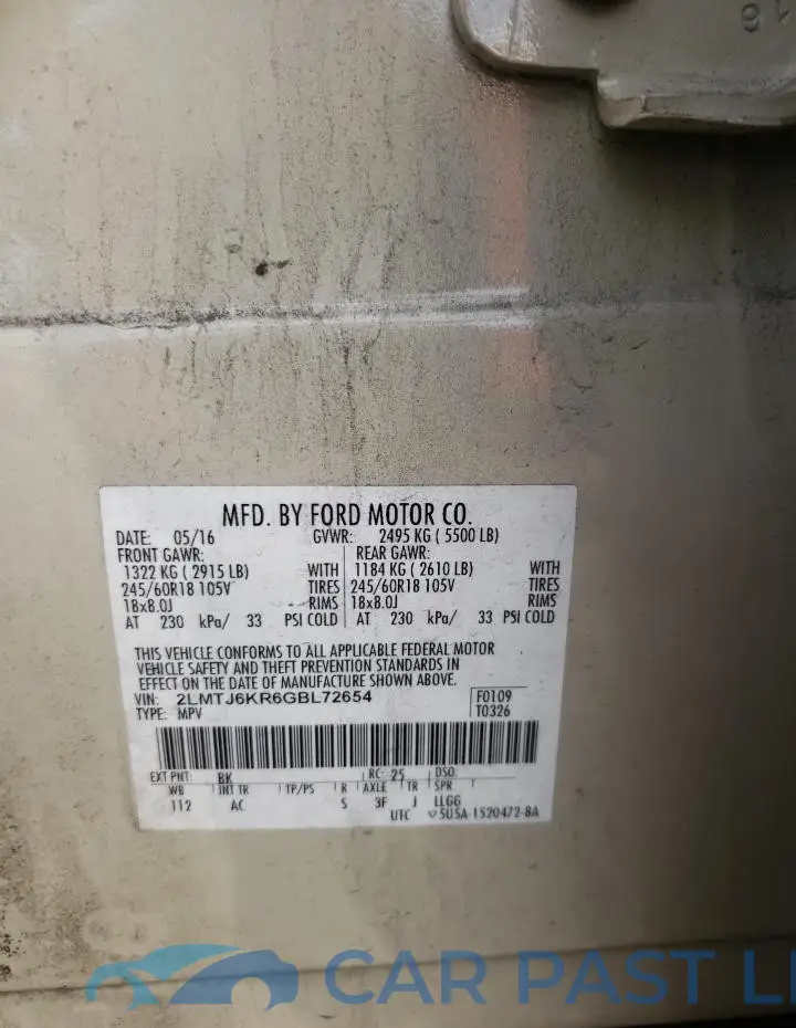 2LMTJ6KR6GBL72654# 14
