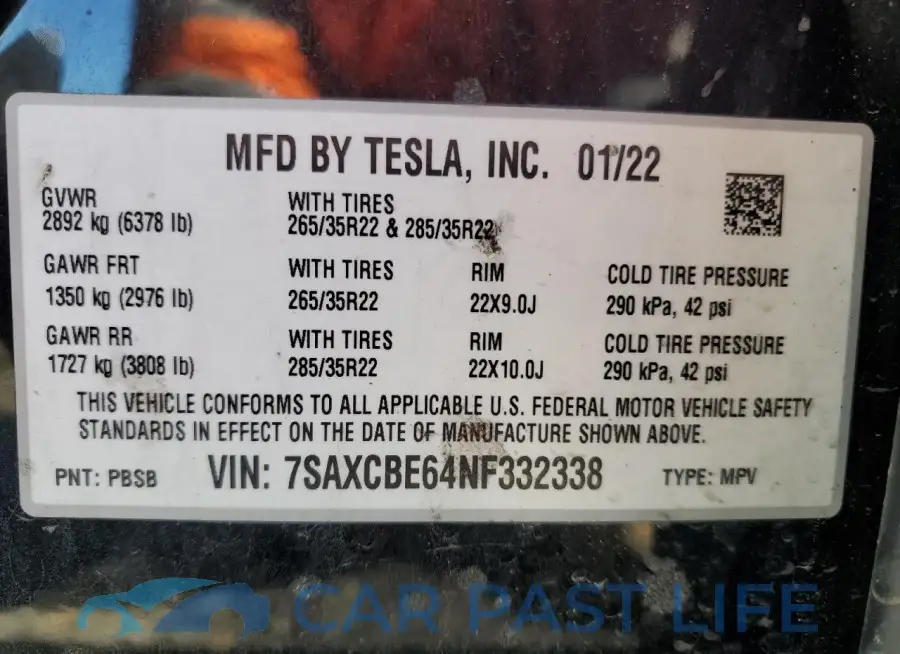 7SAXCBE64NF332338# 13