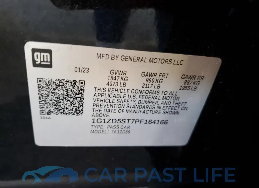 1G1ZD5ST7PF164166# 13