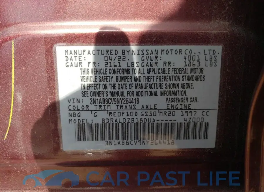3N1AB8CV9NY264418# 12