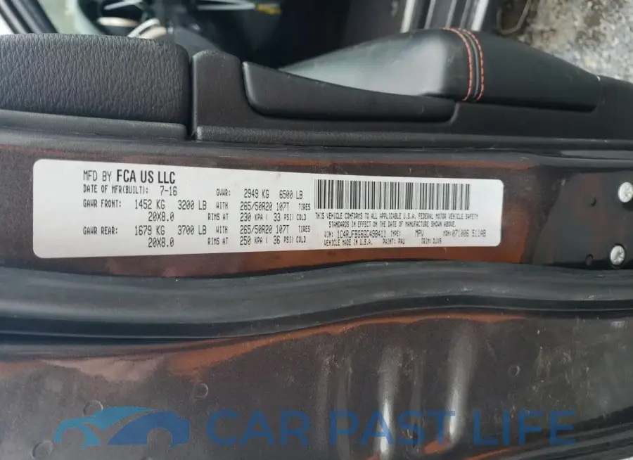 1C4RJFBG6GC498411# 13