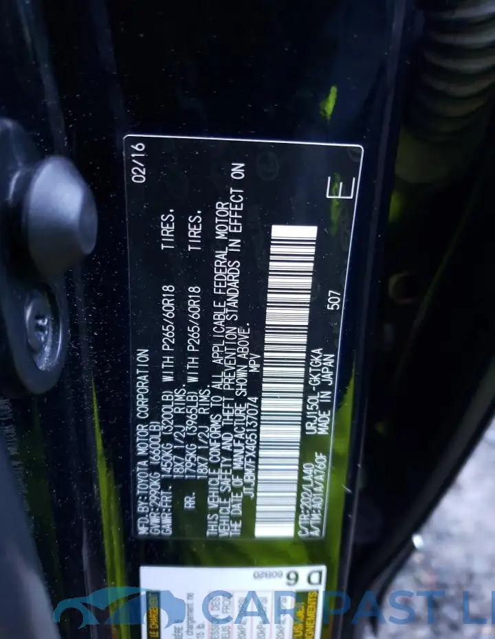 JTJBM7FX4G5137074# 13
