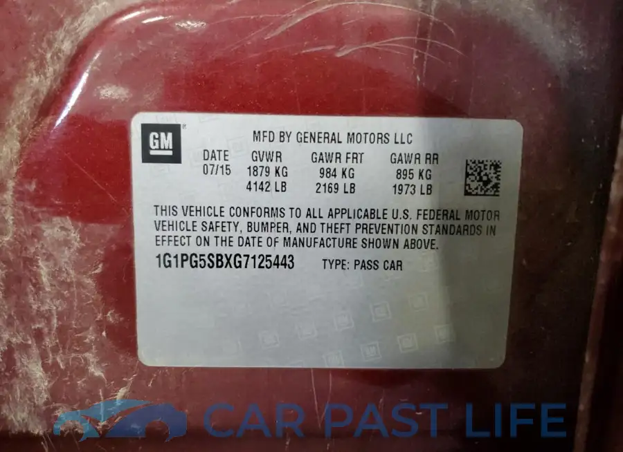1G1PG5SBXG7125443# 12