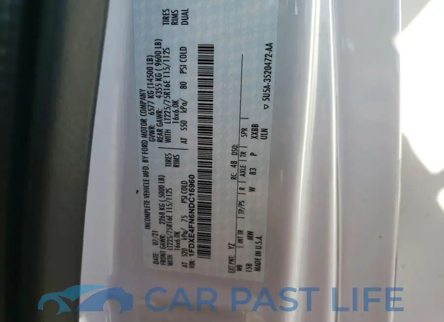 1FDXE4FN6NDC16960# 10