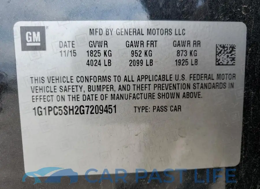 1G1PC5SH2G7209451# 12