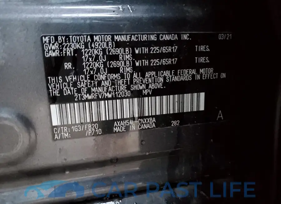 2T3MWRFV7MW112030# 12