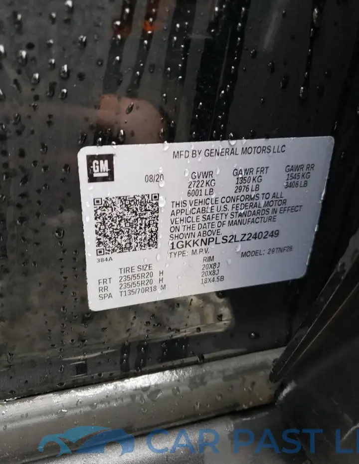 1GKKNPLS2LZ240249# 14