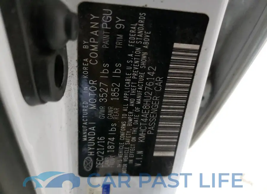 KMHCT4AE8HU276142# 12