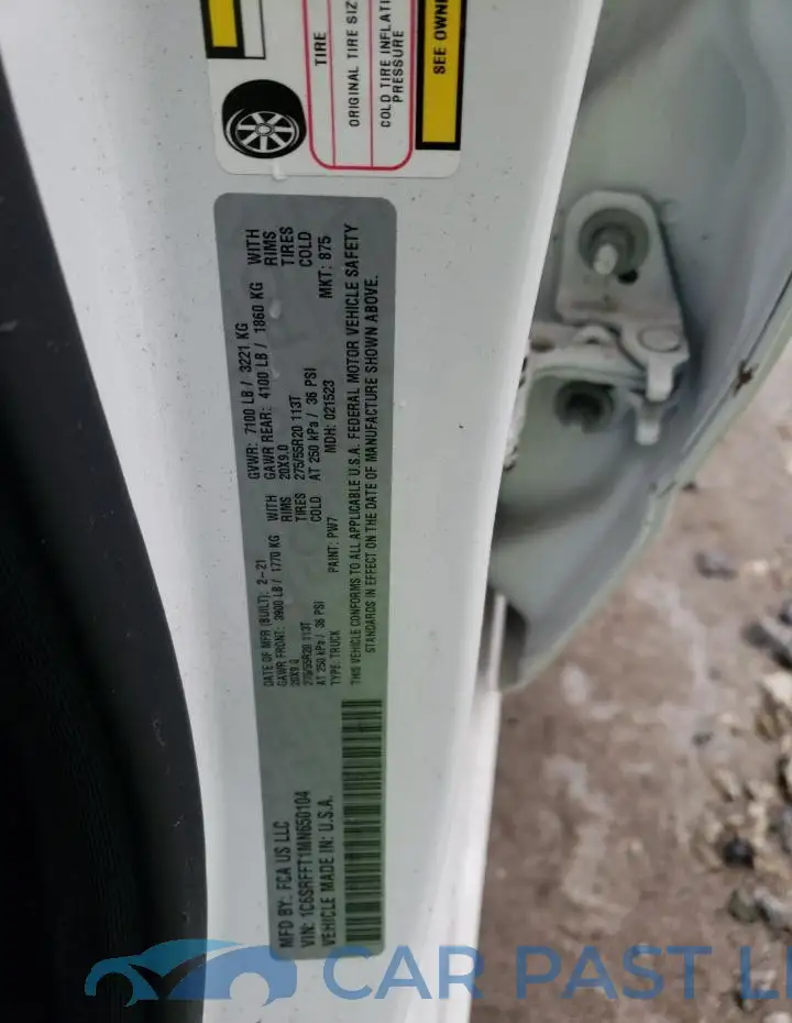 1C6SRFFT1MN650104# 12