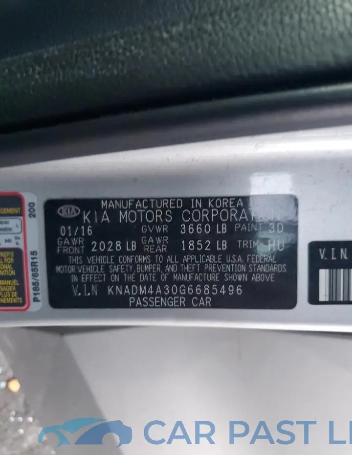 KNADM4A30G6685496# 12