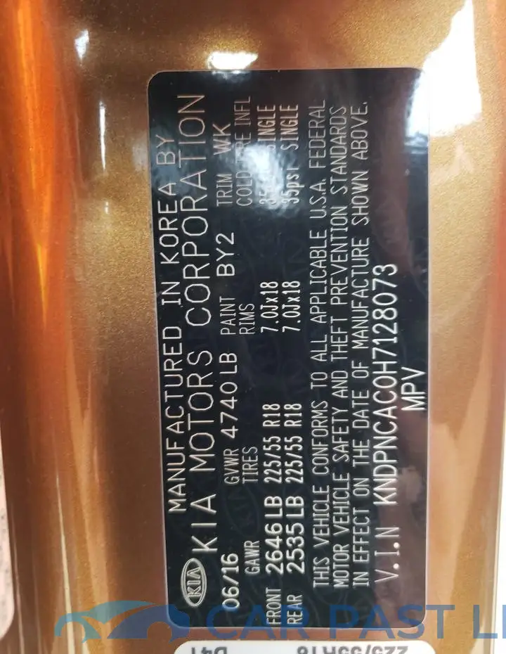KNDPNCAC0H7128073# 13