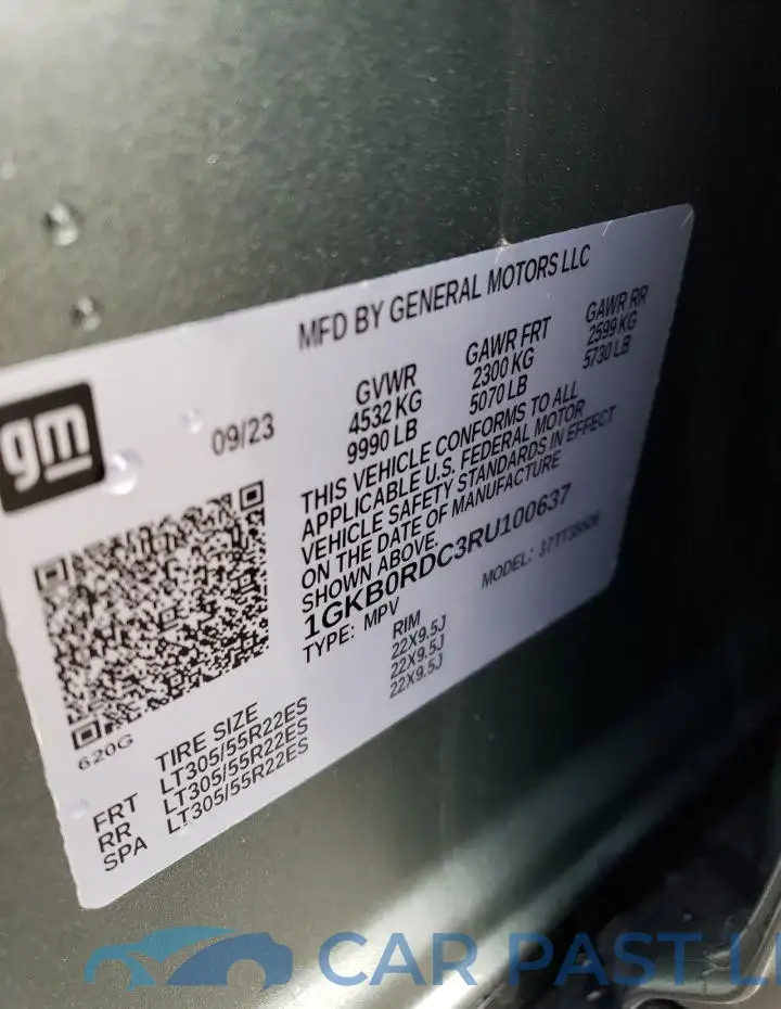 1GKB0RDC3RU100637# 14