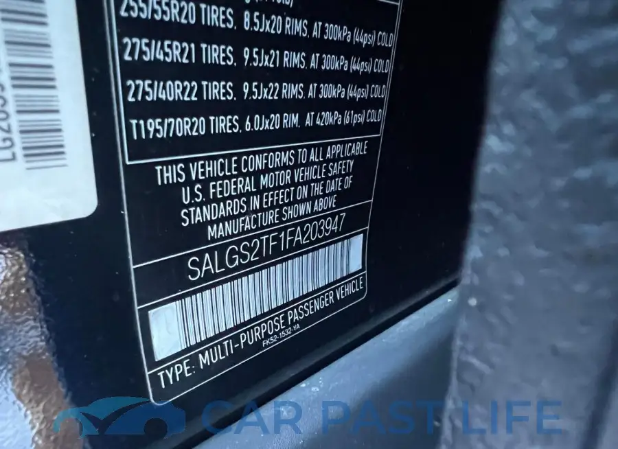 SALGS2TF1FA203947# 10