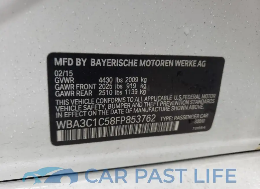 WBA3C1C58FP853762# 12