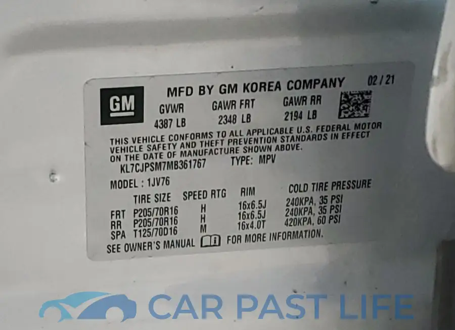 KL7CJPSM7MB361767# 12